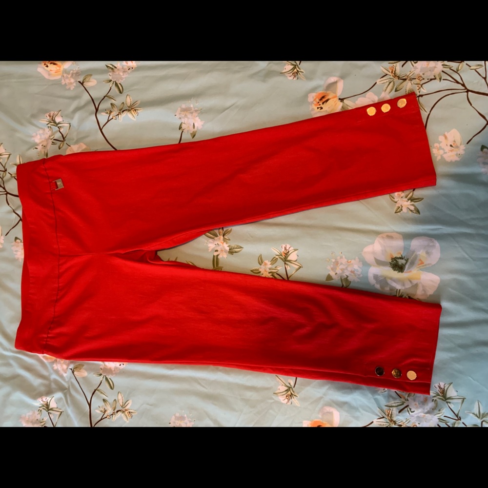 Red Capri Dress Pant